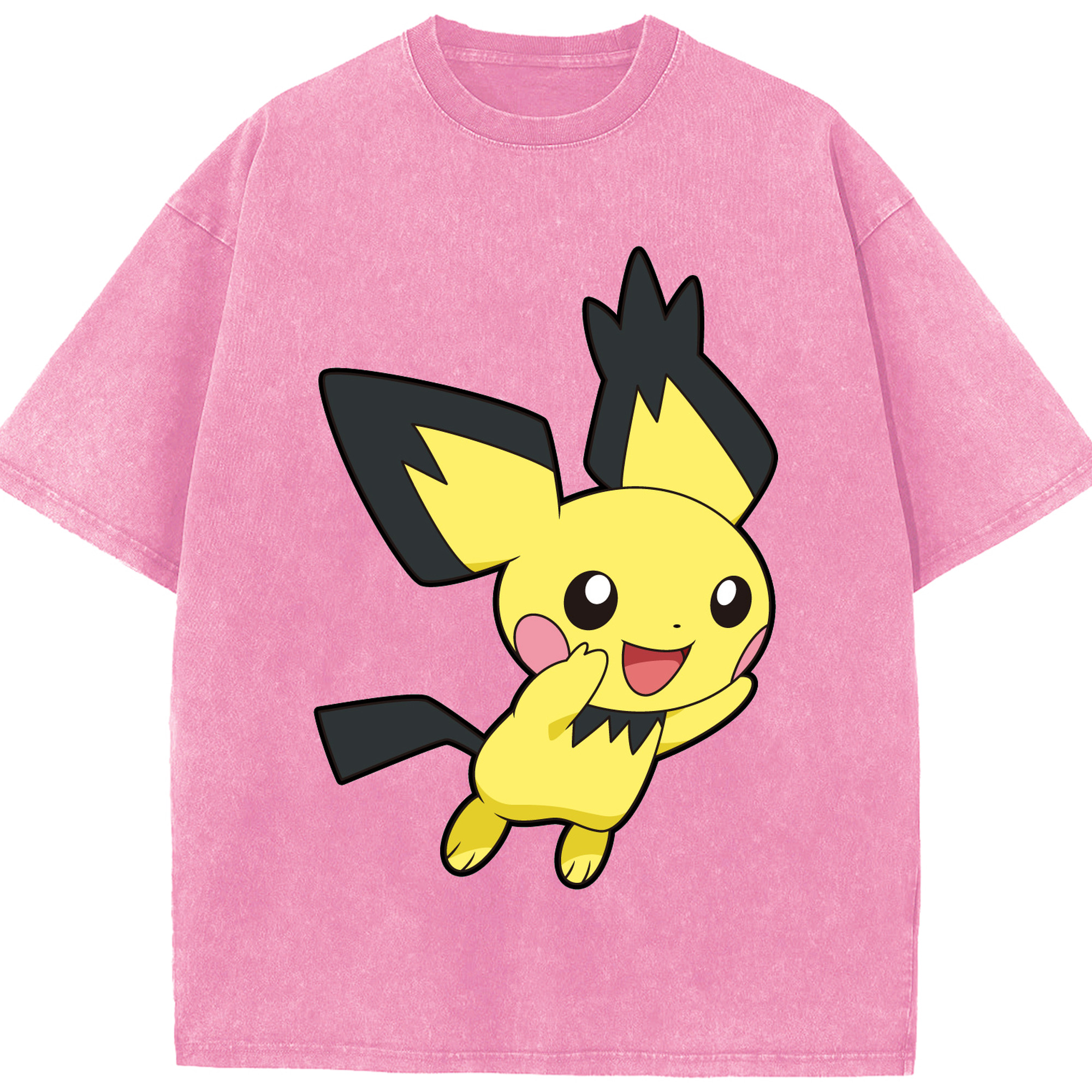 （画像用） ポケットモンスター Pokémon 綿100% ヴィンテージ風 半袖Tシャツ（フロントプリント）